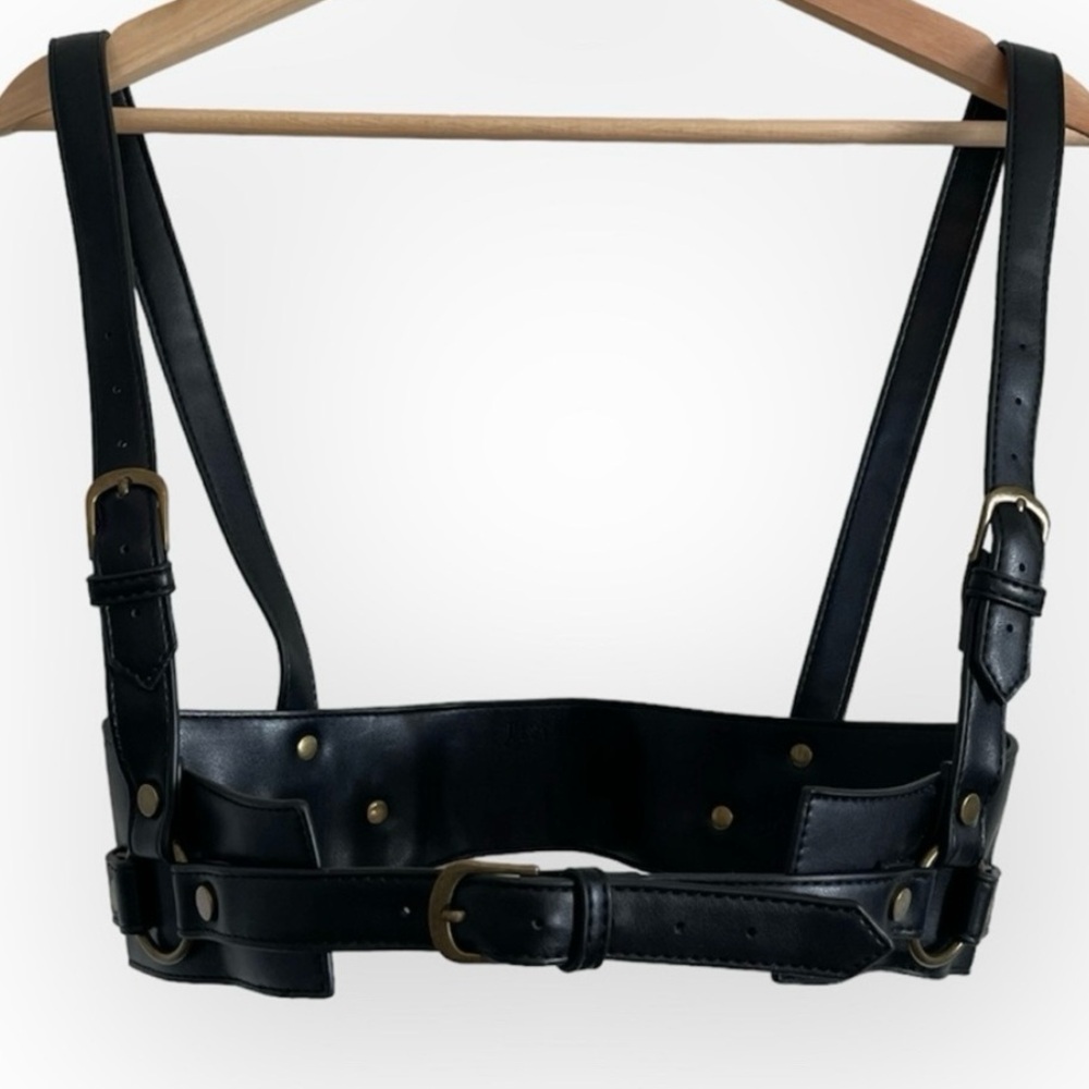 DISTURBIA Maeve Western Brass Harness Size S/M - Picture 5 of 10